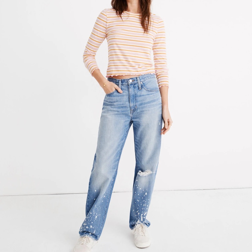 Madewell The Dadjean: Bleached Edition jeans